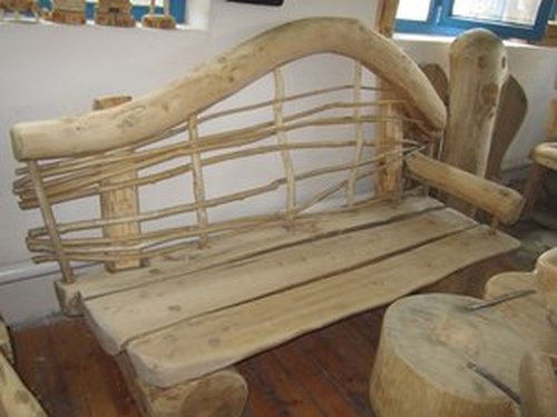 Ławka-sofa drewniana 
